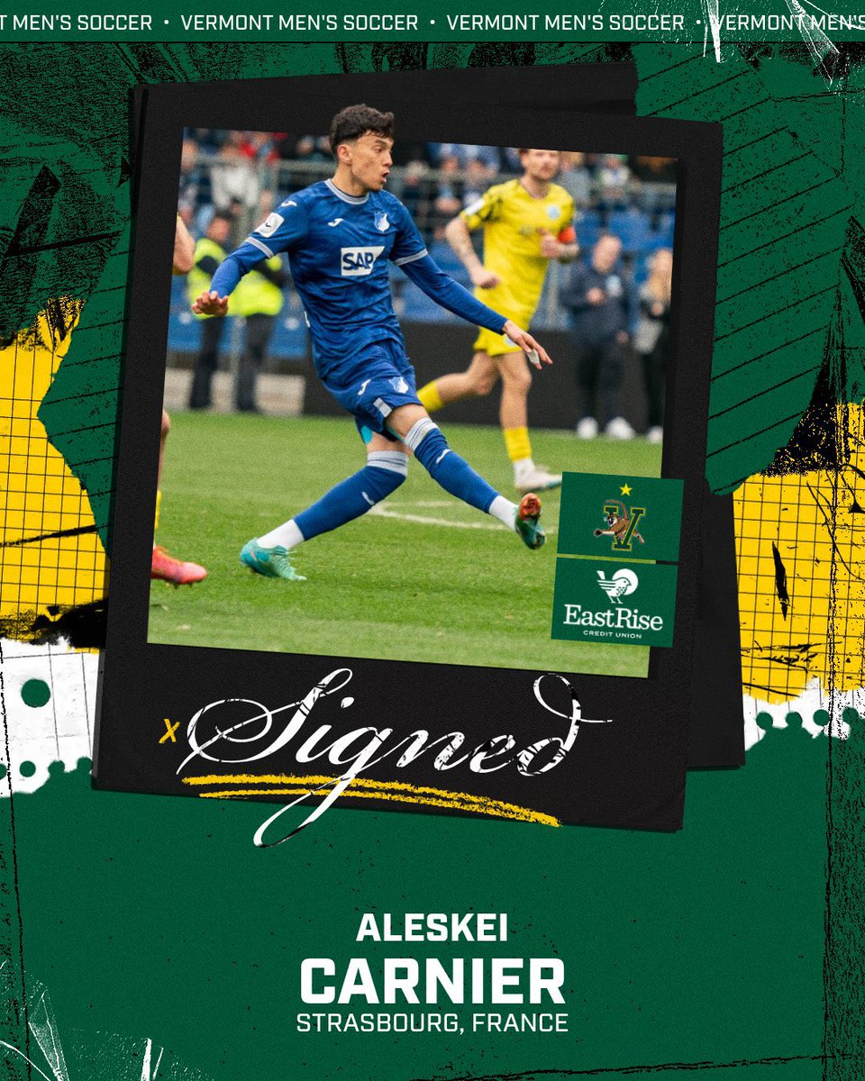UVMmsoccer's tweet photo. Another day, another Catamount to introduce! Welcome to Catamount Country, Aleskei Carnier! ⭐️👏

#LetsRally https://t.co/0JTEBFJdpD