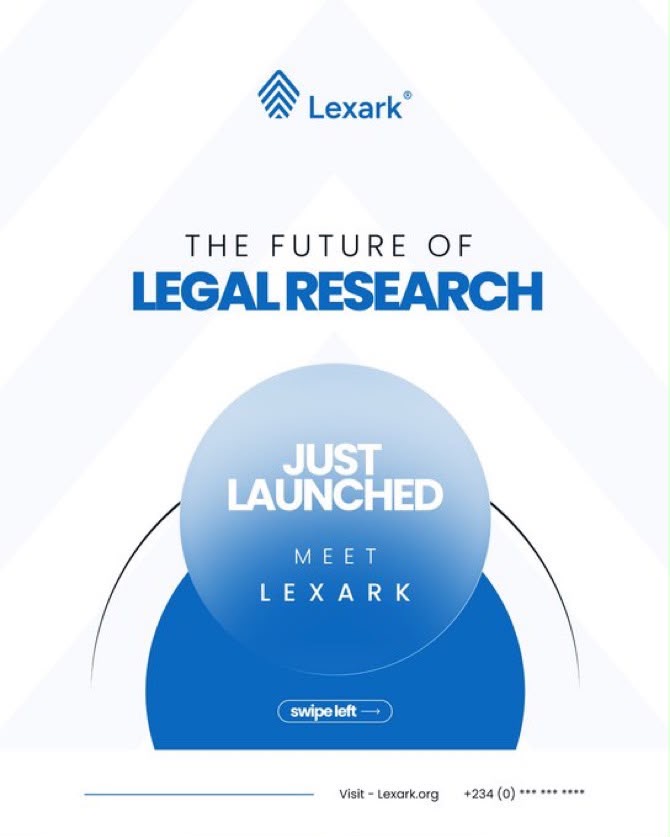 hidytech09's tweet photo. Nigeria’s laws shouldn’t be difficult to access; that’s why Lexark exists. Visit https://t.co/nFebiEwxBJ for easy and unlimited access
Lexark And Legal Tech https://t.co/ls3HEZLmqj