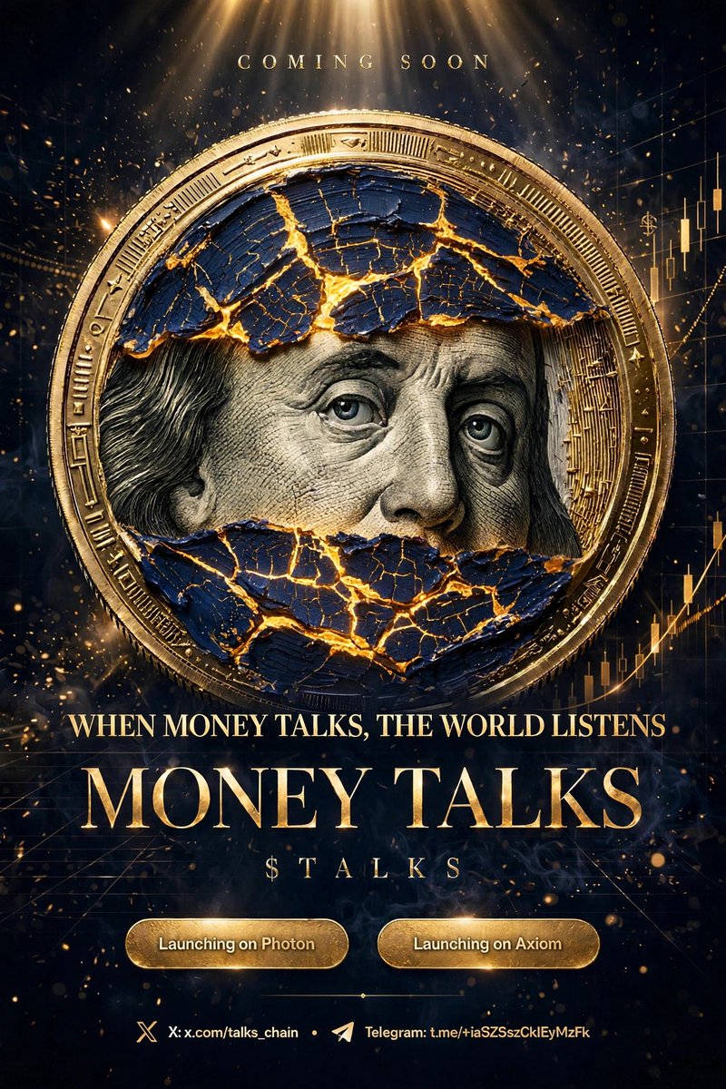 TALKS_CHAIN's tweet photo. You faded $TRUMP
You faded $PEPE
Don't fade $TALKS

MONEY TALKS @talks_chain

Photon x Axiom launch imminent.
Trenches are cooking.

Who's ready to send it? 👇

https://t.co/yuCK0rhPGE

#MONEYTALKS #TALKS #memecoin #solana #SOL

#degen #100xgem #1000x #WAGMI #LFG #aped #trenches #pumpfun #Photon #AxiomTrade #SolanaMemes #CryptoMemes