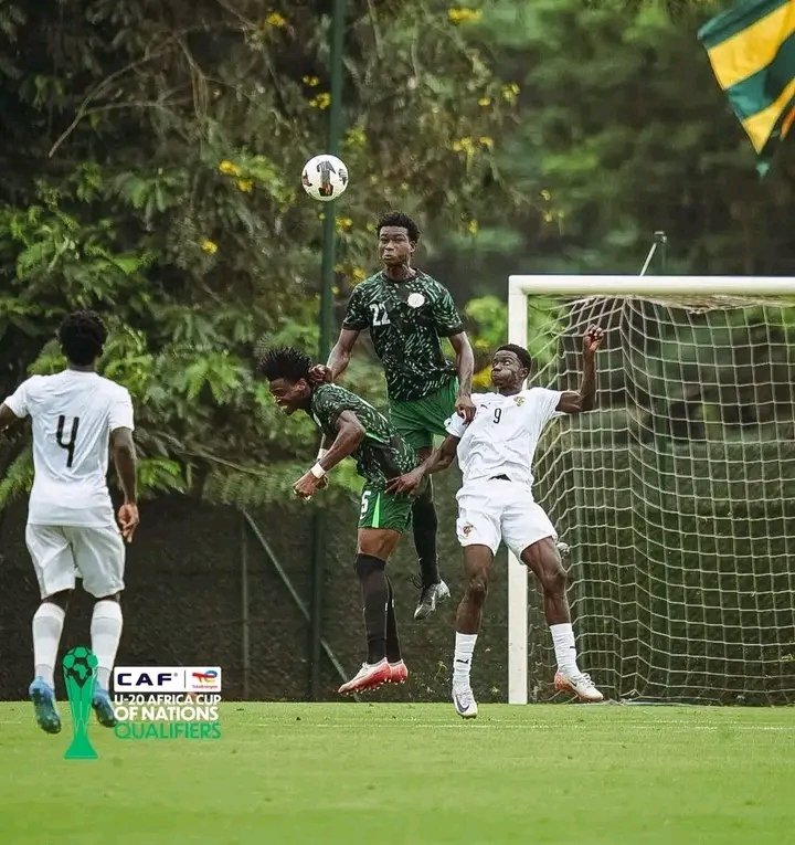 PerFArena's tweet photo. FT: 🇳🇬 Nigeria 3-0 Togo 🇹🇬

The Flying Eagles soar into the WAFU B U20 Championship semi-finals with a dominant 3-0 victory over Togo. 💚🤍

Next stop: Semi-finals! 🇳🇬🔥

#FlyingEagles #WAFUBU20 https://t.co/Dr3w4LThRq