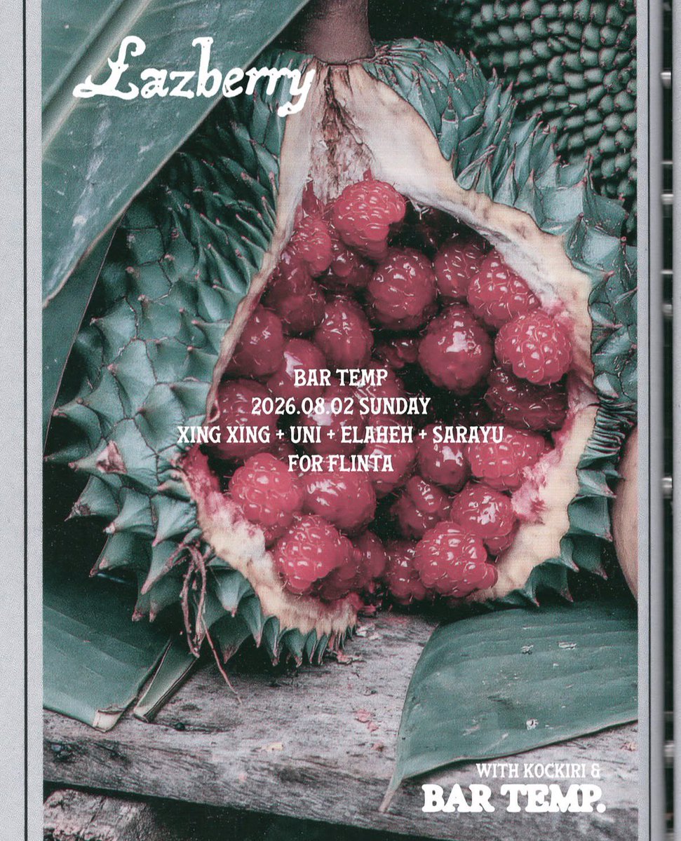 girlxgirlth's tweet photo. 🍓 Seoul-based FLINTA* party Lazberry is coming to Bangkok for the first time!

🗓 2 Aug 2026
⏰ 9 PM–2 AM
📍 Bart Temp

A night of music, community and connection. Entry is limited to FLINTA* people. ✨

DM IG @lazberry.official 

 #LesbianBangkok #LGBTQThailand #QueerCommunity https://t.co/uwVgTCxIzz
