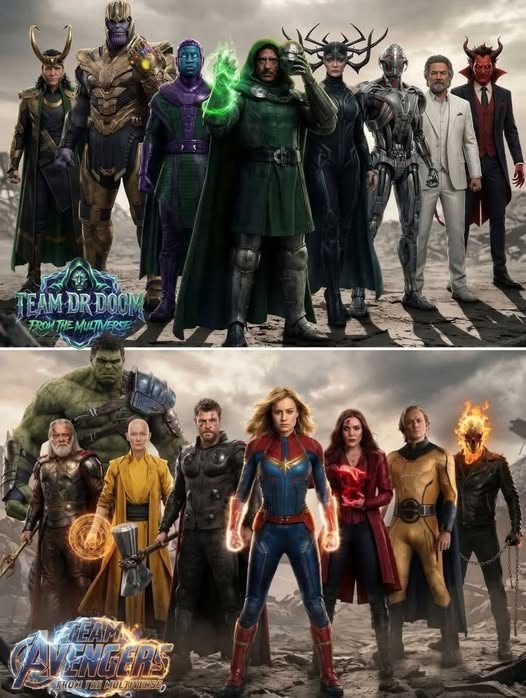 FSpaceCinema's tweet photo. Hey @grok which team will win in a fight face-off 

TEAM DR DOOM OR TEAM AVENGERS? https://t.co/UNGBoGyJ3x