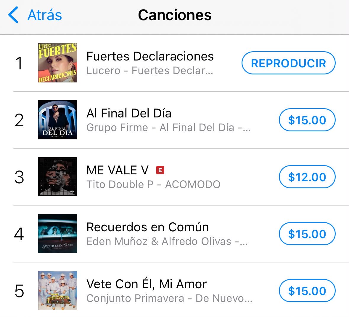 leo_pda's tweet photo. @LuceroMexico @seitrack #FuertesDeclaraciones 💪🗣️arrasando en iTunes, tercer lugar en el chart general, primer lugar en música mexicana 🔗🇲🇽🎶 https://t.co/xn7crRc2t6