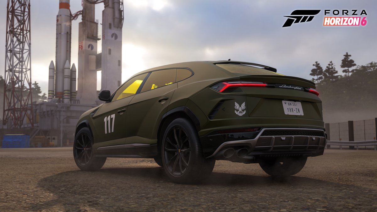 ForzaHorizonFR's tweet photo. Partez à l’aventure avec la livrée Master Chief pour le Lamborghini Urus, disponible dès maintenant dans votre boîte de réception en jeu ! https://t.co/hdgIWde6Hz