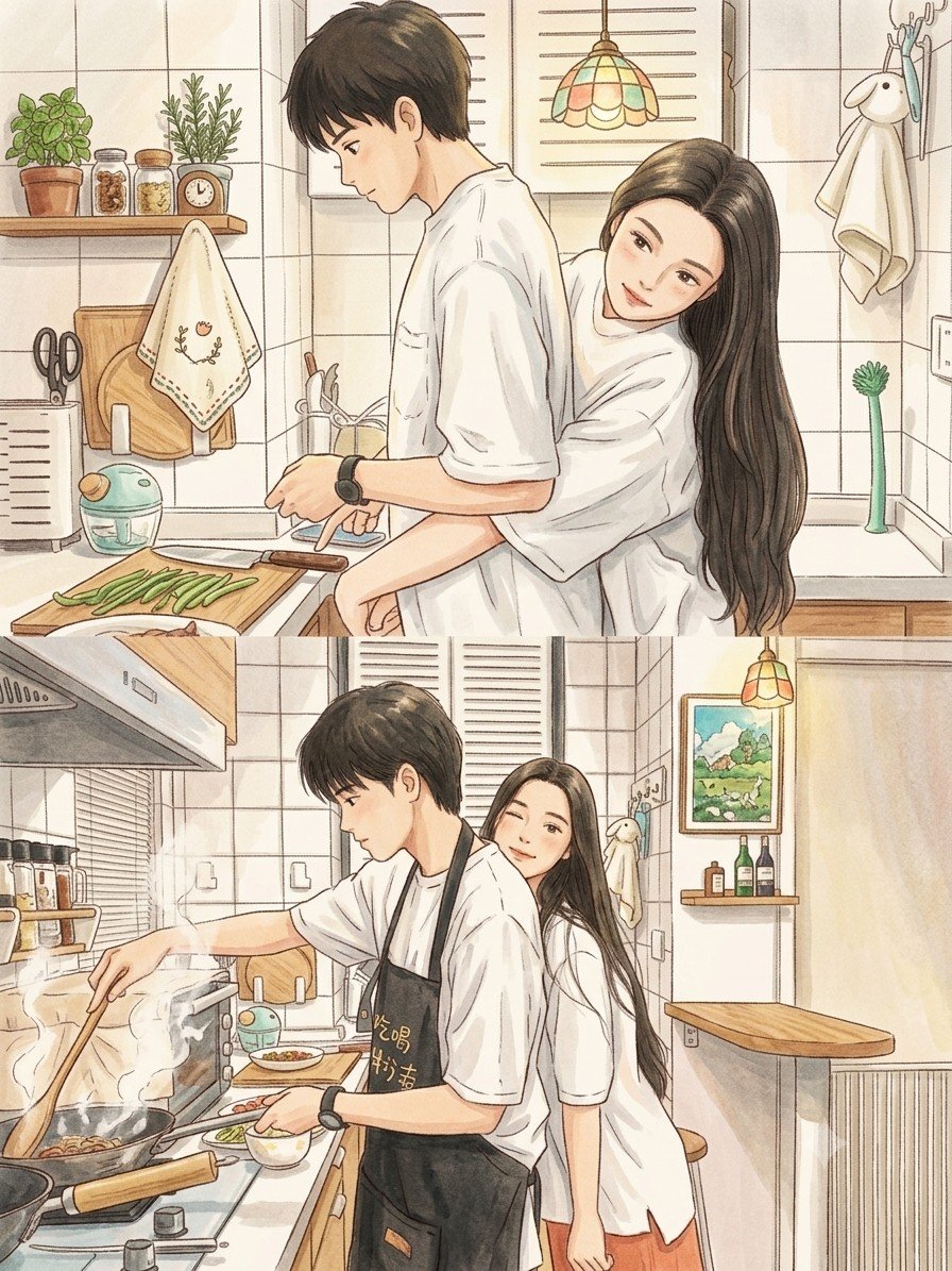 EssenceUnveiled's tweet photo. Late night cooking together 😍🥰 https://t.co/tVXBoLQ774