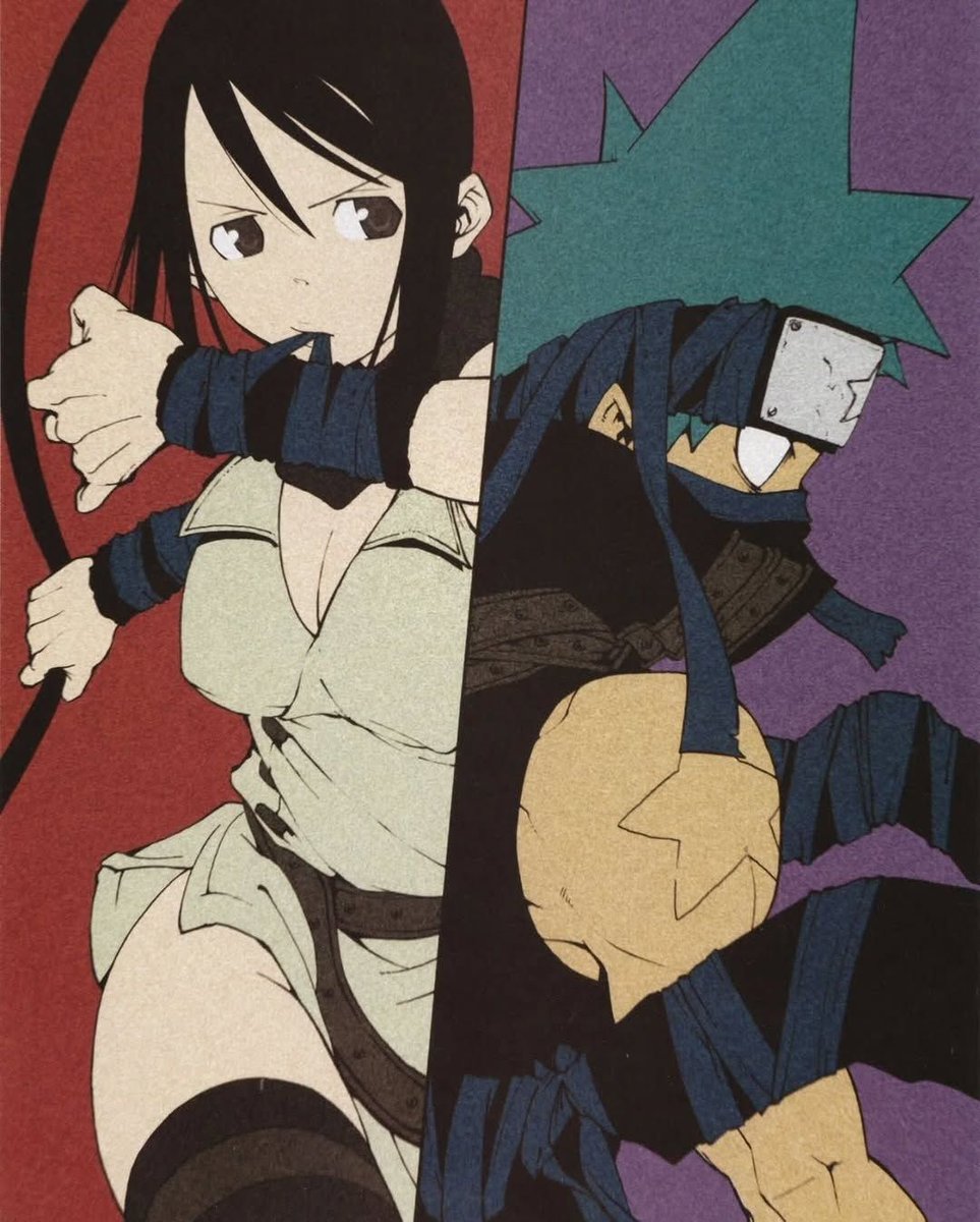 Retroanimes_'s tweet photo. Soul Eater artwork by Atsushi Ohkubo https://t.co/Nbo3szzzJS