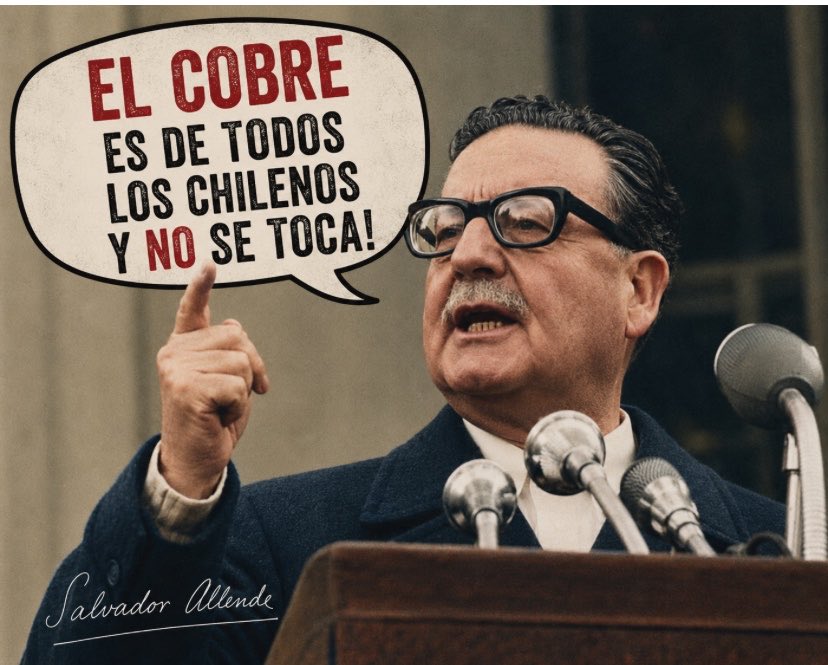 Jotapep74's tweet photo. Codelco no se vende, el cobre es el sueldo de Chile! https://t.co/v7xNEP4WZI