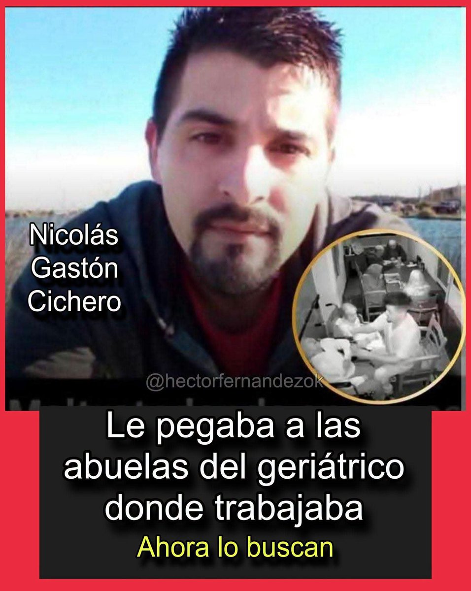 laganahector's tweet photo. @gabymenta DELINCUENTE NICOLAS GASTON CINCHERO GOLPEABA A LOS ABUELOS EN UN GERIÁTRICO https://t.co/WTwjBYp8vi