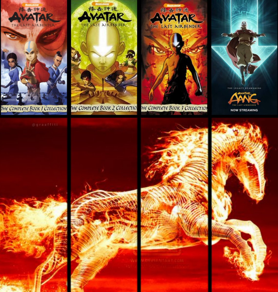 Graaffiti's tweet photo. Mastered 4 Elements. 
Went 4/4 with his story. 

Avatar Aang, the greatest Avatar of all time 🐐 https://t.co/k6pv3GlINv