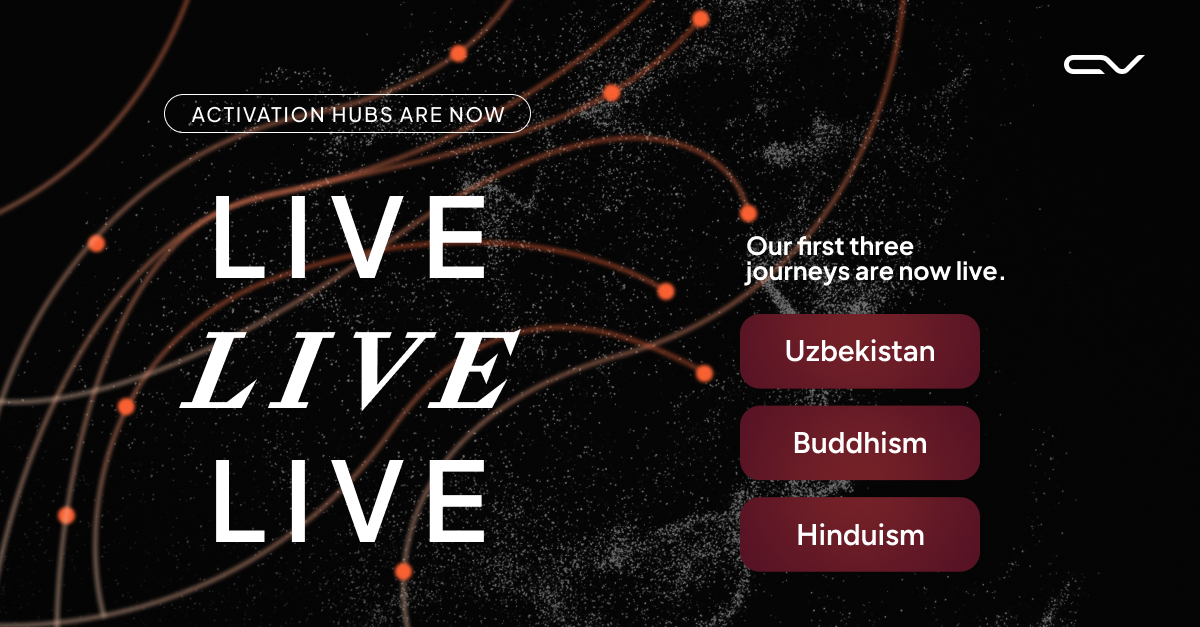 cvglobal_'s tweet photo. Activation Hubs are now live.

Explore guided resource journeys on Uzbekistan, Hinduism, and Buddhism, with stories, insights, tools, courses, and practical next steps.
https://t.co/IFCVRYibvD https://t.co/I4hn0fu4nm