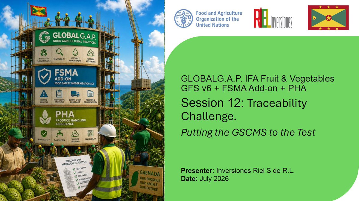FAOCaribbean's tweet photo. 🇬🇩 FAO continues to strengthen Grenada's soursop value chain through interactive online coaching on GLOBALG.A.P. and U.S. FSMA requirements. The training prepares producers and packhouses for certification and expanded export opportunities🌱. #GlobalGAP https://t.co/20LzdwfhrL