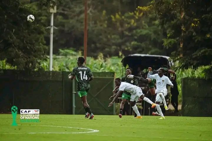 PerFArena's tweet photo. FT: 🇳🇬 Nigeria 3-0 Togo 🇹🇬

The Flying Eagles soar into the WAFU B U20 Championship semi-finals with a dominant 3-0 victory over Togo. 💚🤍

Next stop: Semi-finals! 🇳🇬🔥

#FlyingEagles #WAFUBU20 https://t.co/Dr3w4LThRq
