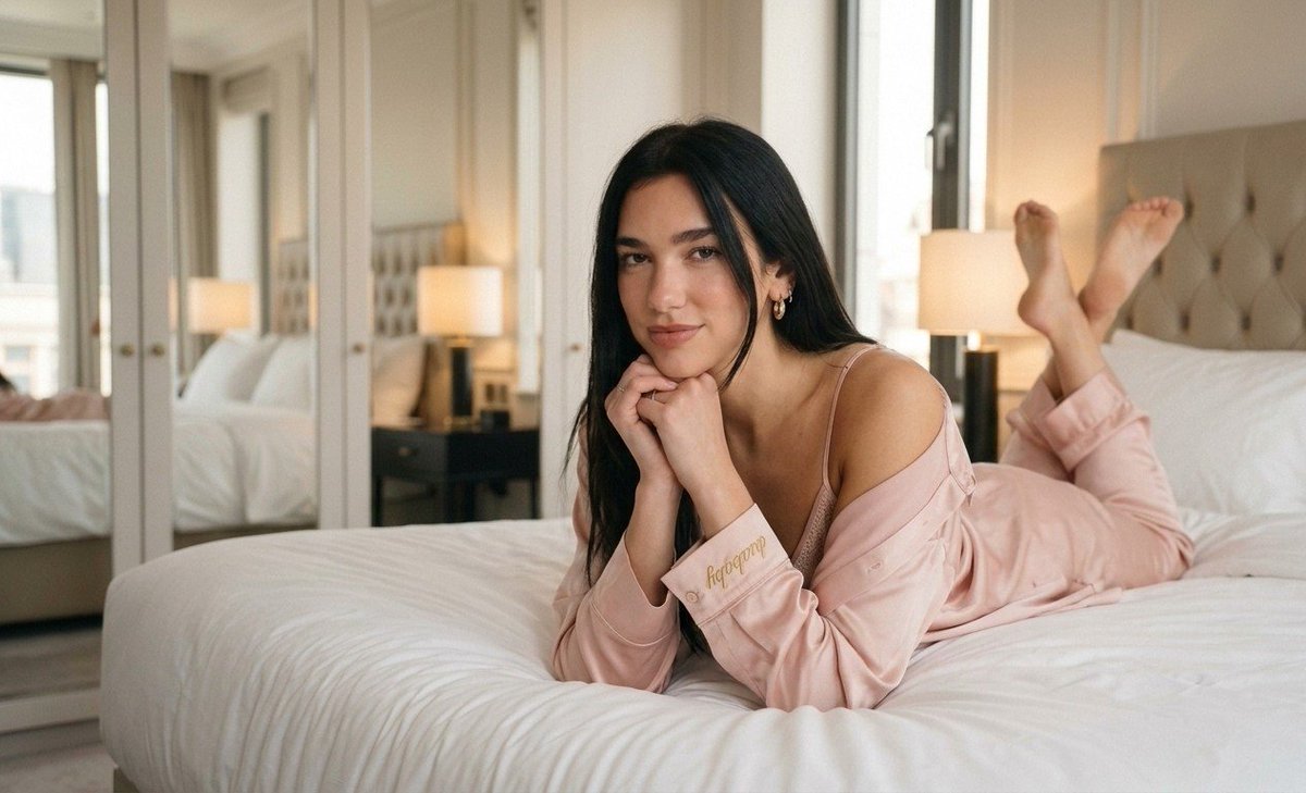 1188_blue's tweet photo. Beautiful and relaxed. Dua Lipa is a Queen https://t.co/BmGSSMtMZG