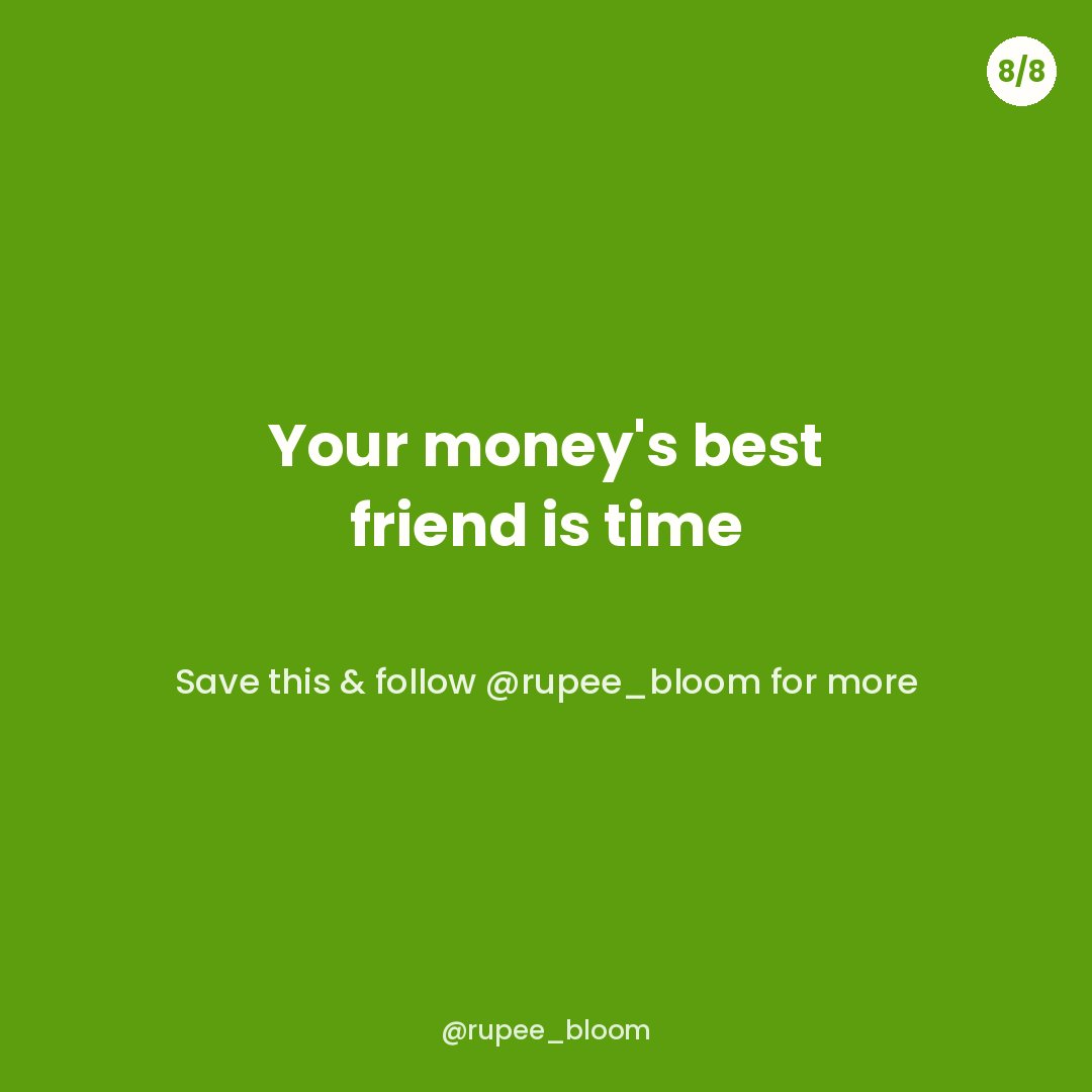 rupee_bloom's tweet photo. Your money's best friend is time ⏳

Save this &amp; follow @rupee_bloom for more.

#WealthBuilding #MoneyMindset #FinancialFreedom https://t.co/YB3OspMZcv
