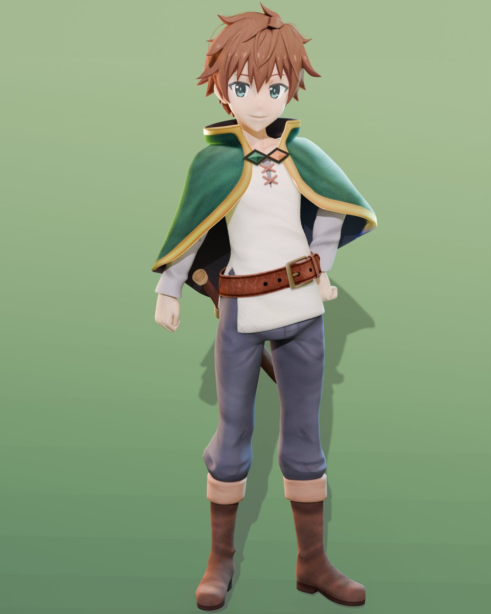 Xgonngivit's tweet photo. Hai Kazuma des-...

Here is a proper showcase of my kazuma model! 
As always, it is available on my supporter page. https://t.co/eRBLCjq4in