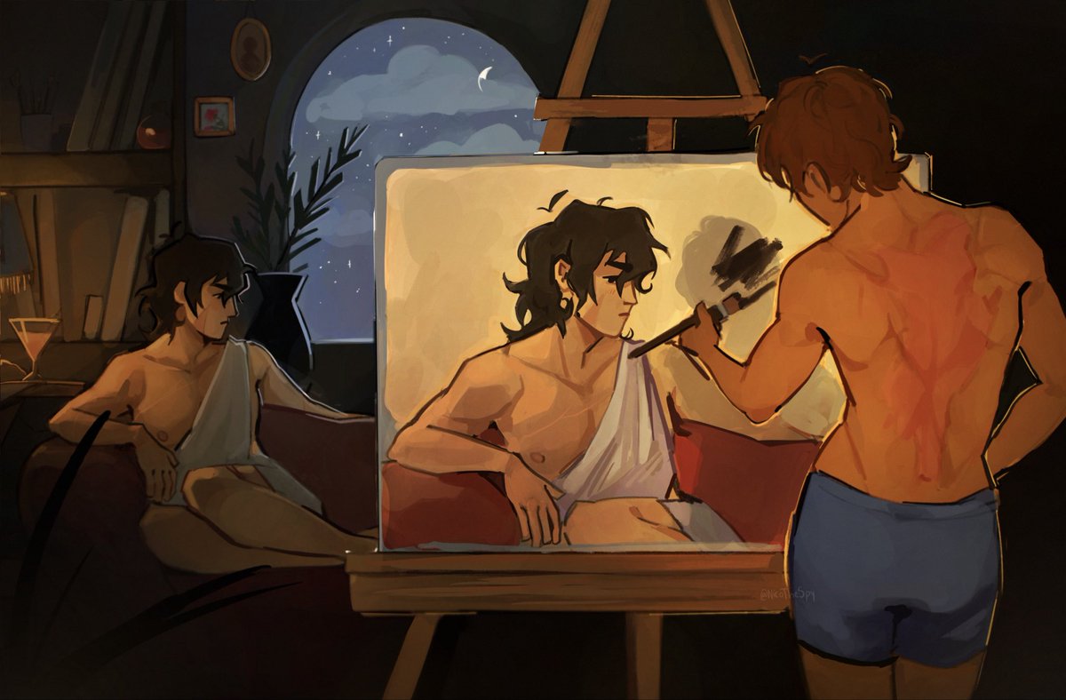 nicothespy's tweet photo. scrapped this but uhmm #klance fanart!!! 🔭

(voltron fans oomf me pls i need more vld oomfs plsplspls) https://t.co/boqF6vcg6K