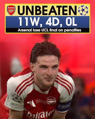 EIOSpeaks's tweet photo. Near Success Syndrome &amp; Specialist in Failure can be defined in 1 word - ARSENAL.

Arsenal the ONLY club to lose 2 UCL finals &amp; losing the 2nd finals after going unbeaten. https://t.co/Rt3fUOZhzT