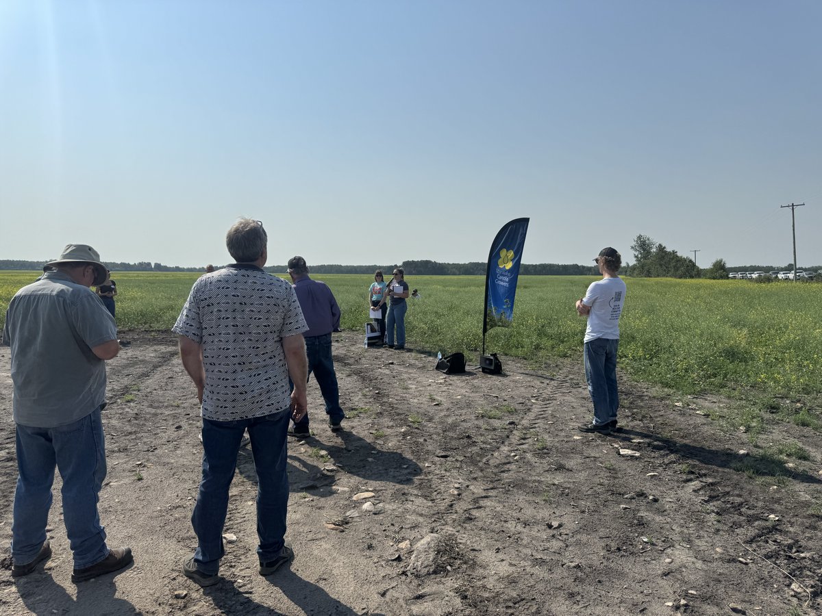 FertilizerCA's tweet photo. Thank you to Sirski Farms, Manitoba Canola Growers, Manitoba Pulse & Soybean Growers and Manitoba Crop Alliance for a valuable day in the field focused on 4R fertilizer management and on-farm research.

Fertilizer Canada was pleased to support the 2026 On-Farm Research Tour near Dauphin, Manitoba, which brought growers, agronomists and industry partners together to explore practical, science-based approaches to nutrient management.

Participants toured research trials in canola, wheat and soybeans, highlighting how 4R Nutrient Stewardship can support nutrient use efficiency, productivity and informed decision-making on the farm.