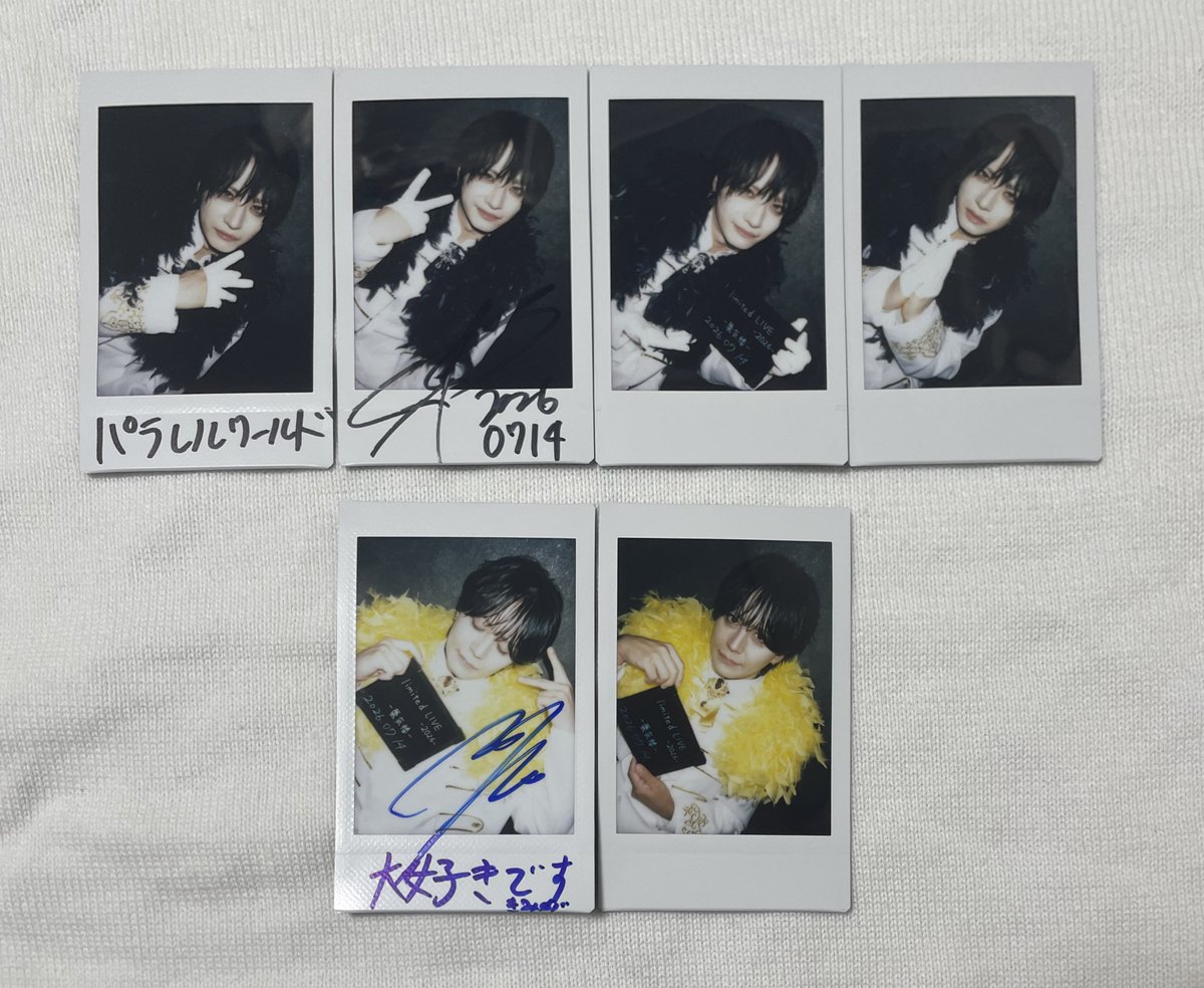 __melxO's tweet photo. 【お譲りします】
零[Hz]  ZEROHZ presents
limited LIVE-2026-「東京」
7/14 白服 当日チェキ

【譲】Rioさん、RYOGAさん、TEIKAさん、ROYさん、Leoさん

【求】書き込み有り1000円、書き込み無し500円

7/31、8月のライブ、インストでのお手渡し希望
お気軽にお声がけください。 https://t.co/FOGqb7bi1m