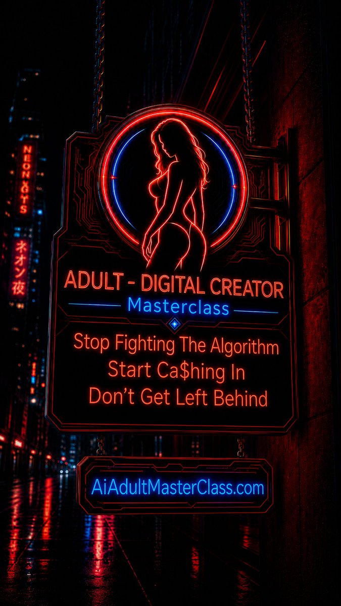 SEXTRONICA1's tweet photo. Ai is here—and moving fast. Take control of your adult brand, content and income. Join the Ai Adult Masterclass Thurs., Aug. 6 at 7 PM EST, or let me build your personalized Ai solution. Free initial analysis: https://t.co/dqcJlxtJgv Secure your spot. https://t.co/1YnHpWHNFm