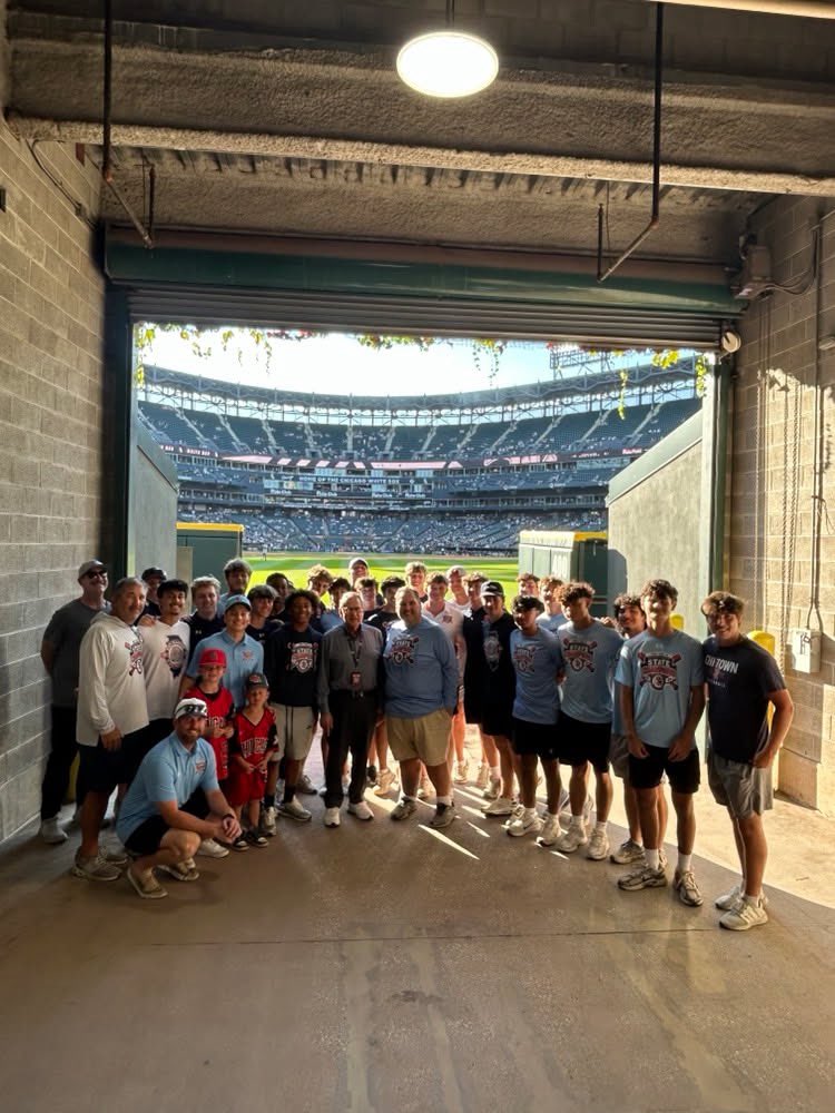 StRitaHS's tweet photo. A huge thank you to Jerry Reinsdorf and the Chicago White Sox for recognizing St. Rita Baseball on winning its first-ever IHSA State Championship in program history at yesterday’s game! ⚾️🏆
#strita #stritaofcascia #SRBaseball https://t.co/Q9bhP0LB1k