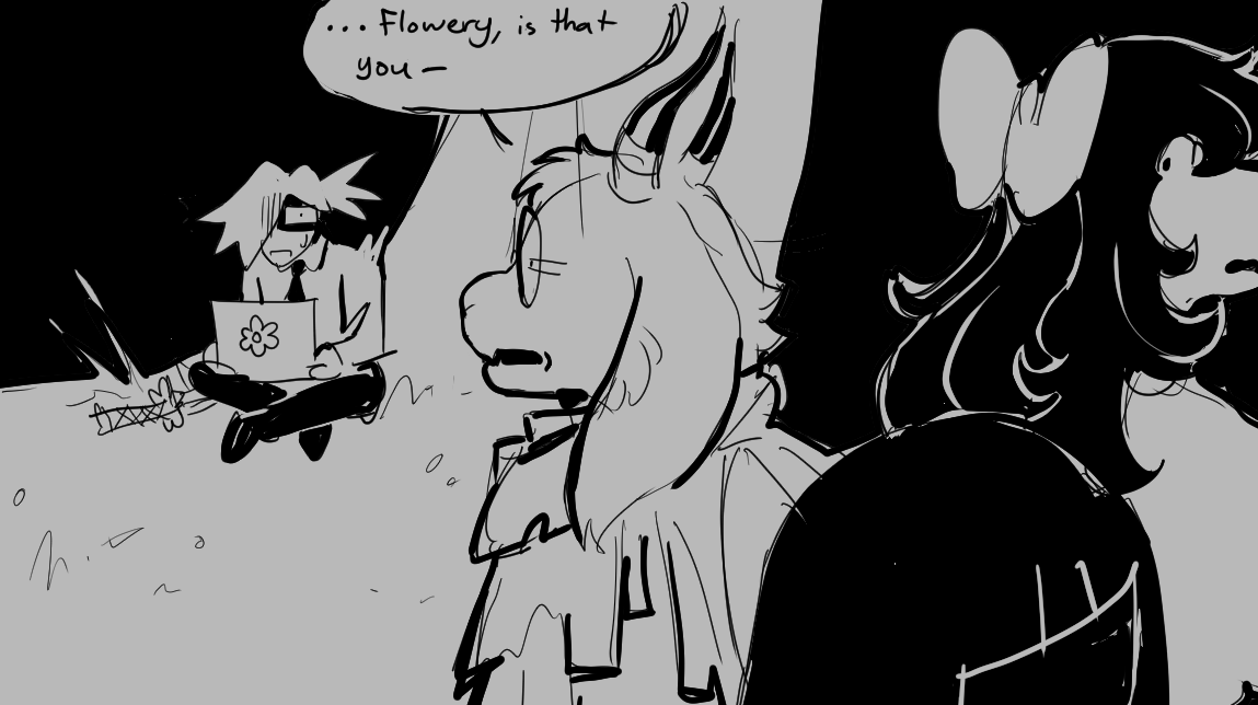 Carpetcat1's tweet photo. TFW the teenagers you've been roleplaying as an all-powerful rival to accidentally discover you have a 9-5.
#Deltarune #Defernull #fanart https://t.co/ZfBz6NKxTz