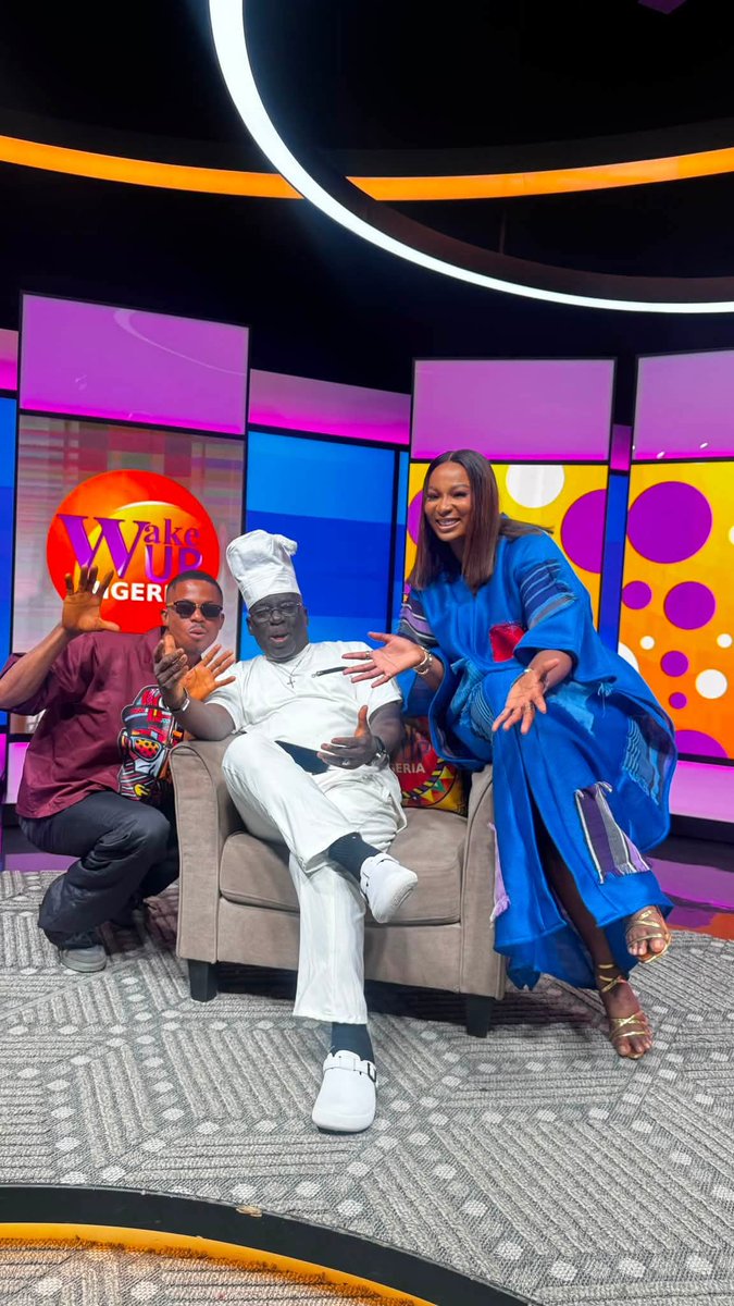 TVCconnect's tweet photo. The weekend is almost here, but we’re still bringing the good vibes your way. 💛

Here’s to another beautiful morning on #WakeUpNigeriaontvc.

#WakeUpNigeriaontvc
#tvcentertainment https://t.co/URvcy60kdH
