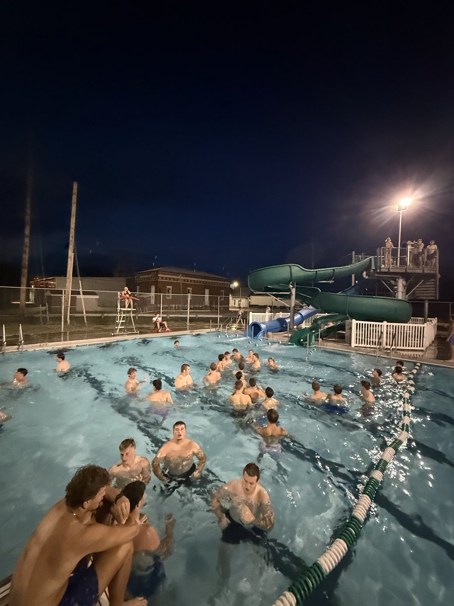 NorrisFootball's tweet photo. Thank you Wilber Pool for hosting our team bonding last night! #WNE https://t.co/Q35L8JtG5j