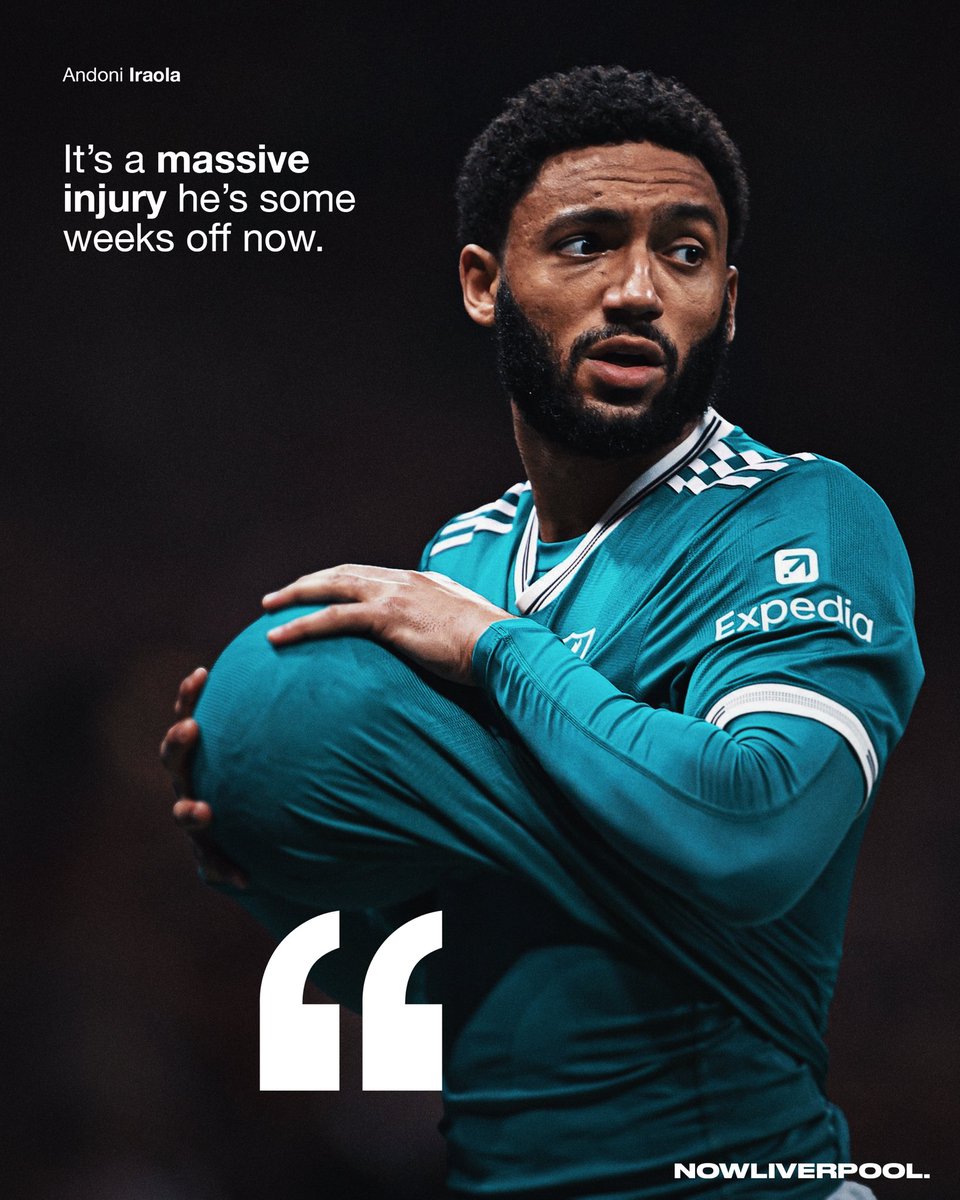 nnowlfc's tweet photo. “Joe has a massive injury. It’s impossible to have for the start of the Premier League season, he’ll be out for some weeks.”

🗣️ Andoni Iraola. https://t.co/kroRBpJ54T