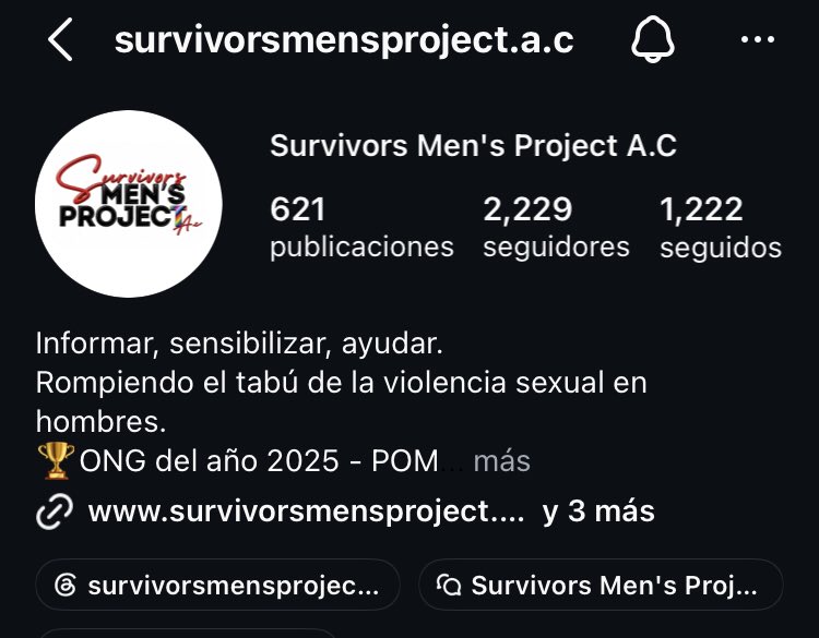 DatoBiologico's tweet photo. @JorgArboleda Yo siempre les hablo de este colectivo que busca visibilizar que la violencia sexual también afecta a los hombres y para sorpresa de nadie, no muestran interés en apoyar ese tipo de causas. La mayor parte de sus seguidores son mujeres. https://t.co/ECHDvQOeBa