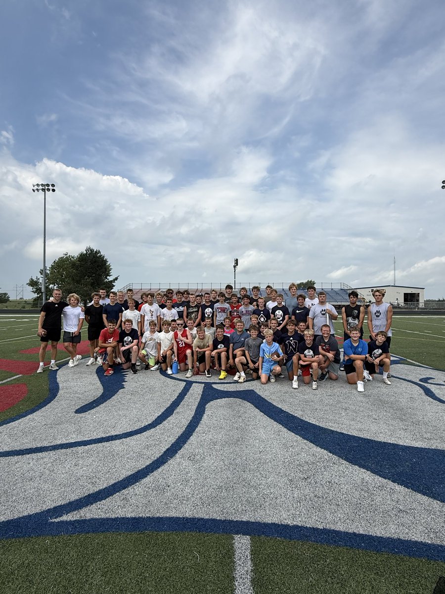 NorrisFootball's tweet photo. Finished up a great week of youth camp with our 7th and 8th graders the last two days! #WNE https://t.co/yCcN5K021m