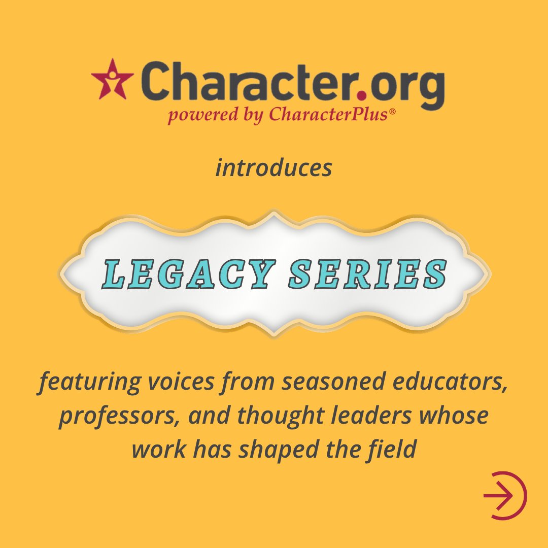 CharacterDotOrg's tweet photo. Our Legacy Series continues with Dr. Maurice (Mo) Elias, a leading voice in #SEL and character development. Read his reflection on the evolution of social-emotional learning and why these skills remain essential today.
📖 https://t.co/oz61Za7aWq

#LegacySeries #CharacterEducation https://t.co/q8Qs3pGrqp