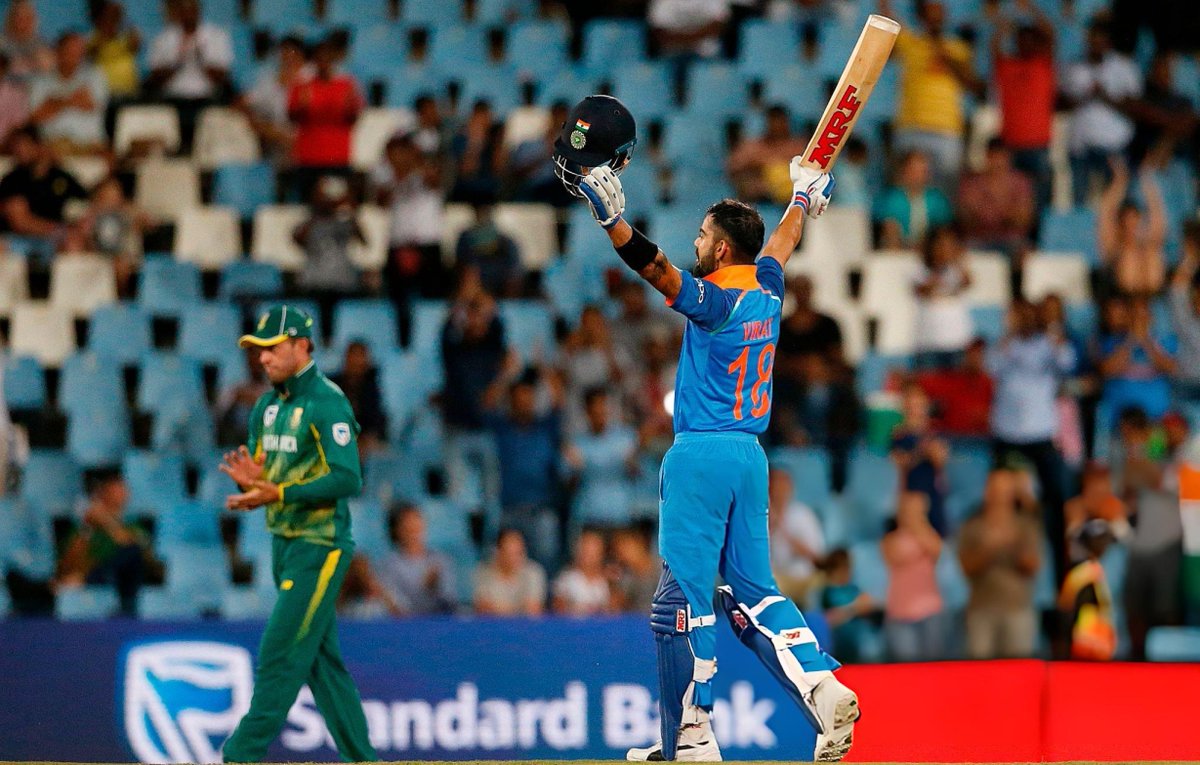 Shebas_10dulkar's tweet photo. Venues for 2027 Worldcup 

Newlands, Capetown (SA)
Wanderers Stadium, Johannesburg (SA)
Supersports Park, Centurion (SA)
St. George's Park, Gqeberha (SA)
Mangaung Oval, Bloemfontein (SA)
Kingsmead, Durban (SA)
Boland Park, Paarl (SA)
Buffalo Park, Kugumpo City (SA)
Queen Sports Club, Bulawayo (ZIM)
Harare Sports Club, Harare (ZIM)
Mosi-oa-Tunya Intl ground, Victoria Falls (ZIM)
Namibia Cricket Ground, Windhoek (NAM)

𝗩𝗶𝗿𝗮𝘁 𝗞𝗼𝗵𝗹𝗶 at this Venues in ODI

Innings : 25
Runs : 1358
Avg : 71.47
100s : 4
50s : 9
P.O.M : 5

No other current Indian player has scored even half of Kohli's run tally at these venues 😮