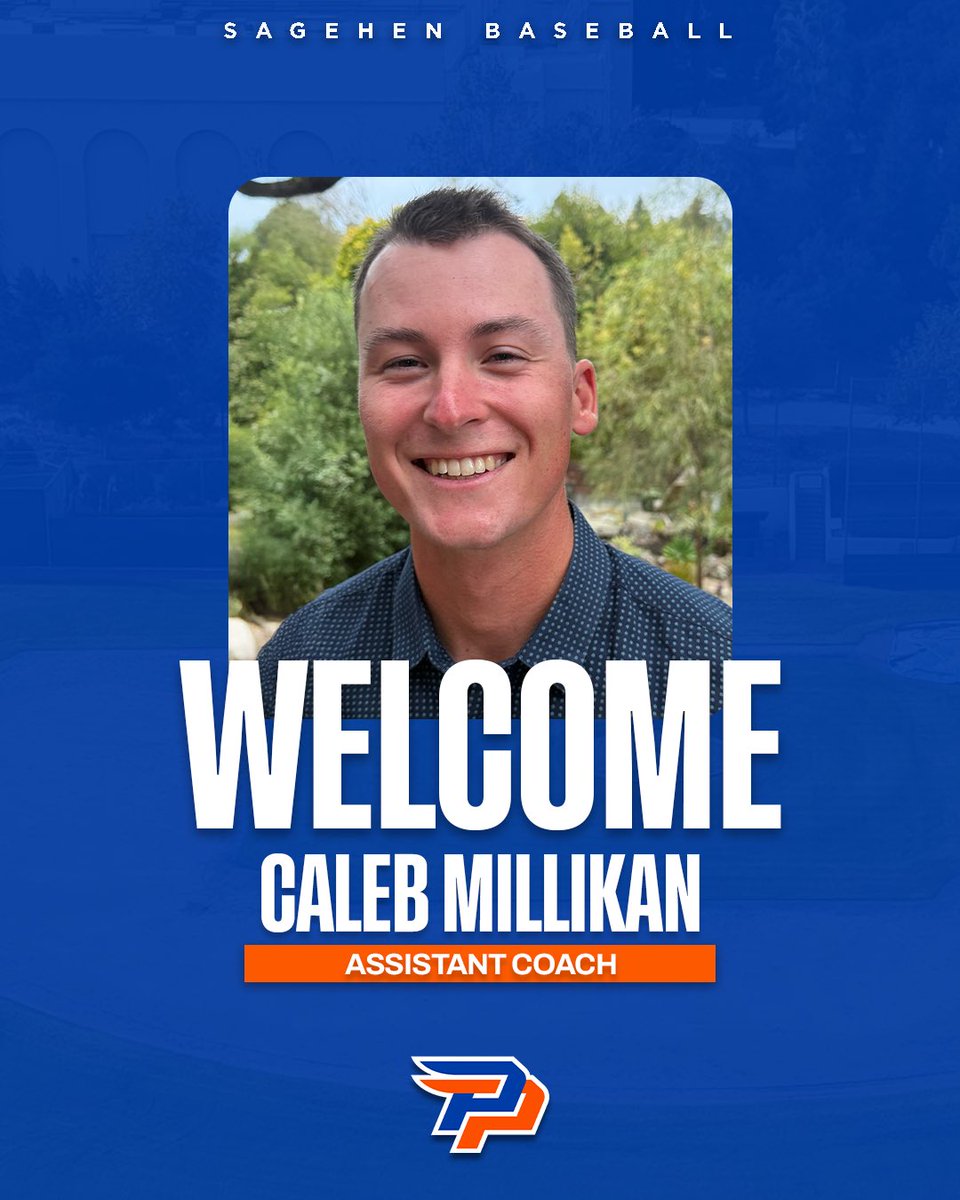 SagehenBaseball's tweet photo. We're excited to announce the hiring of Caleb Millikan as an assistant coach. 
 
Millikan, a former Sagehen baseball student-athlete, rejoins the program after spending the previous two seasons as an assistant baseball coach at Hawaii Pacific University. https://t.co/AEMyMs0wCA
