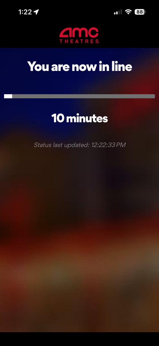 dancindanonfilm's tweet photo. I’m sorry, I have to wait “in line” to check tonight’s movie times on the AMC app because WHY?!? https://t.co/vVIXr3d5qL