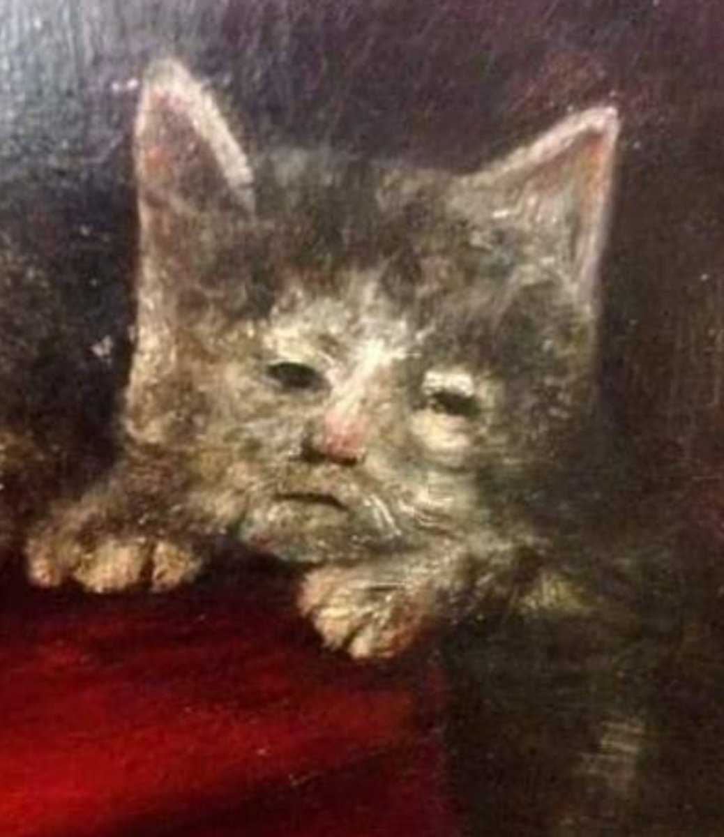 ItsSushi_'s tweet photo. @Katt_15g Parece que tomó referencias de los gatos en pinturas renacentistas https://t.co/iuFS5qrDKv