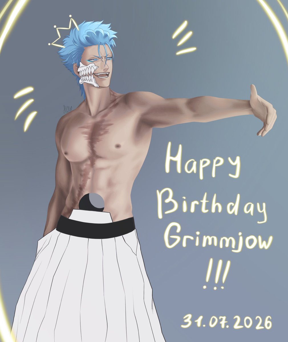 alexagdro's tweet photo. Happy Birthday, my dear Grimmjow!!!

My king, my light, my greatest joy. (╥﹏╥) ᥫ᭡

#bleach #grimmjow https://t.co/R1TWzzg2Kr