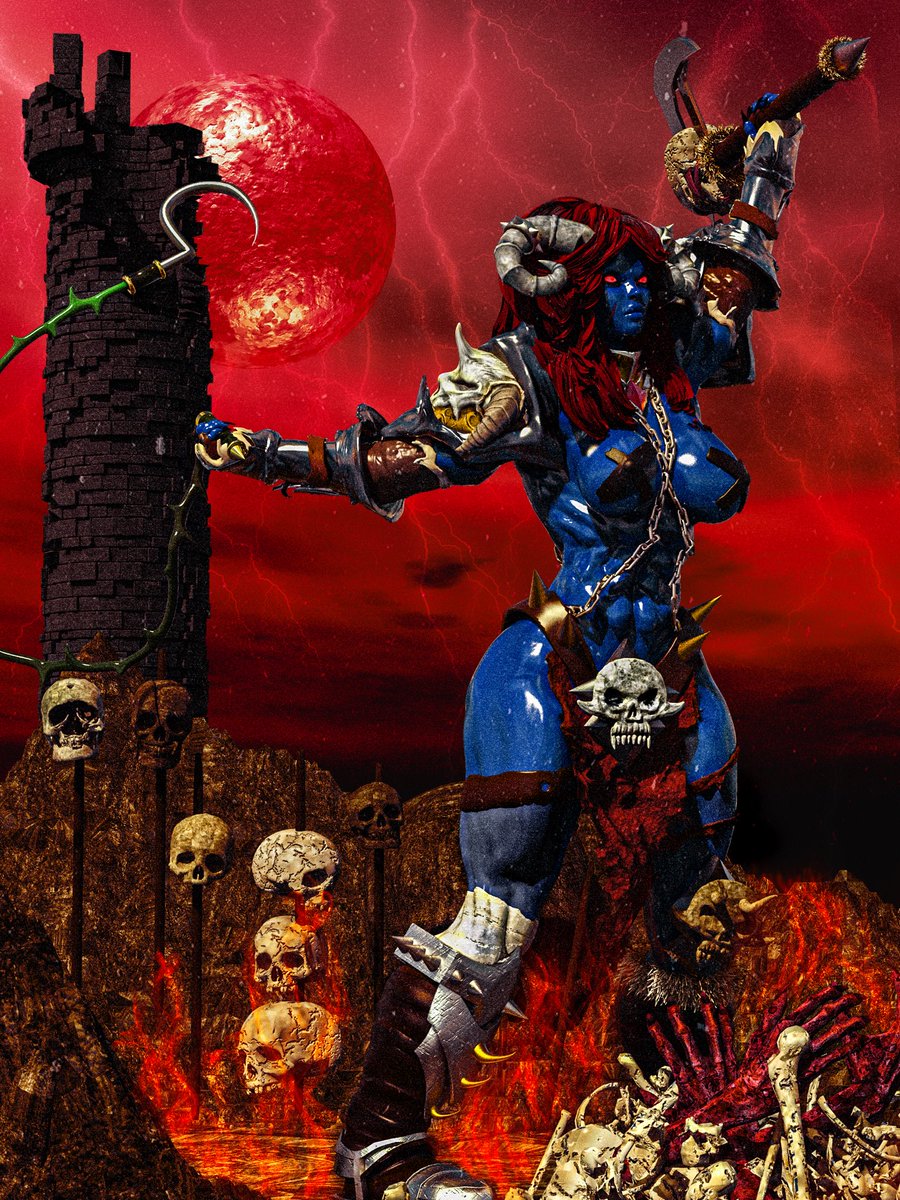 cyberdreamsss's tweet photo. Zan the Bonebreaker game art for @hedondev https://t.co/F1ZM2ZTyb4