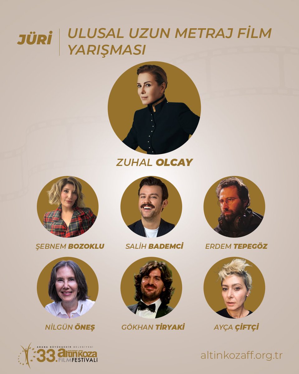 altinkozaff's tweet photo. 26 Eylül – 4 Ekim 2026 tarihleri arasında gerçekleşecek 33. Uluslararası Adana Altın Koza Film Festivali’nde Ulusal Uzun Metraj Film Yarışması jürisi belli oldu. https://t.co/yun0BczYcq