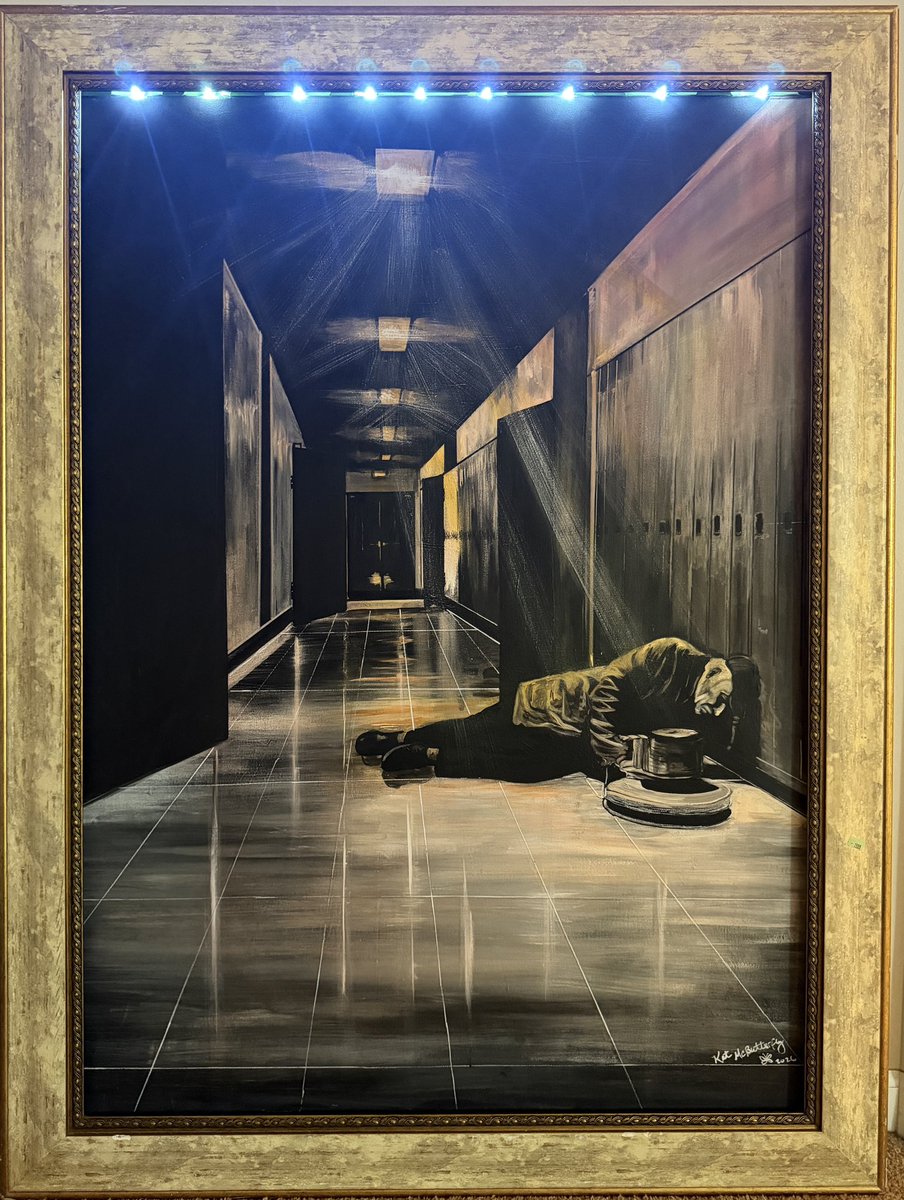 KatMcButterfly's tweet photo. Framed and lit #TheJanitor https://t.co/8OBPg0v5fe