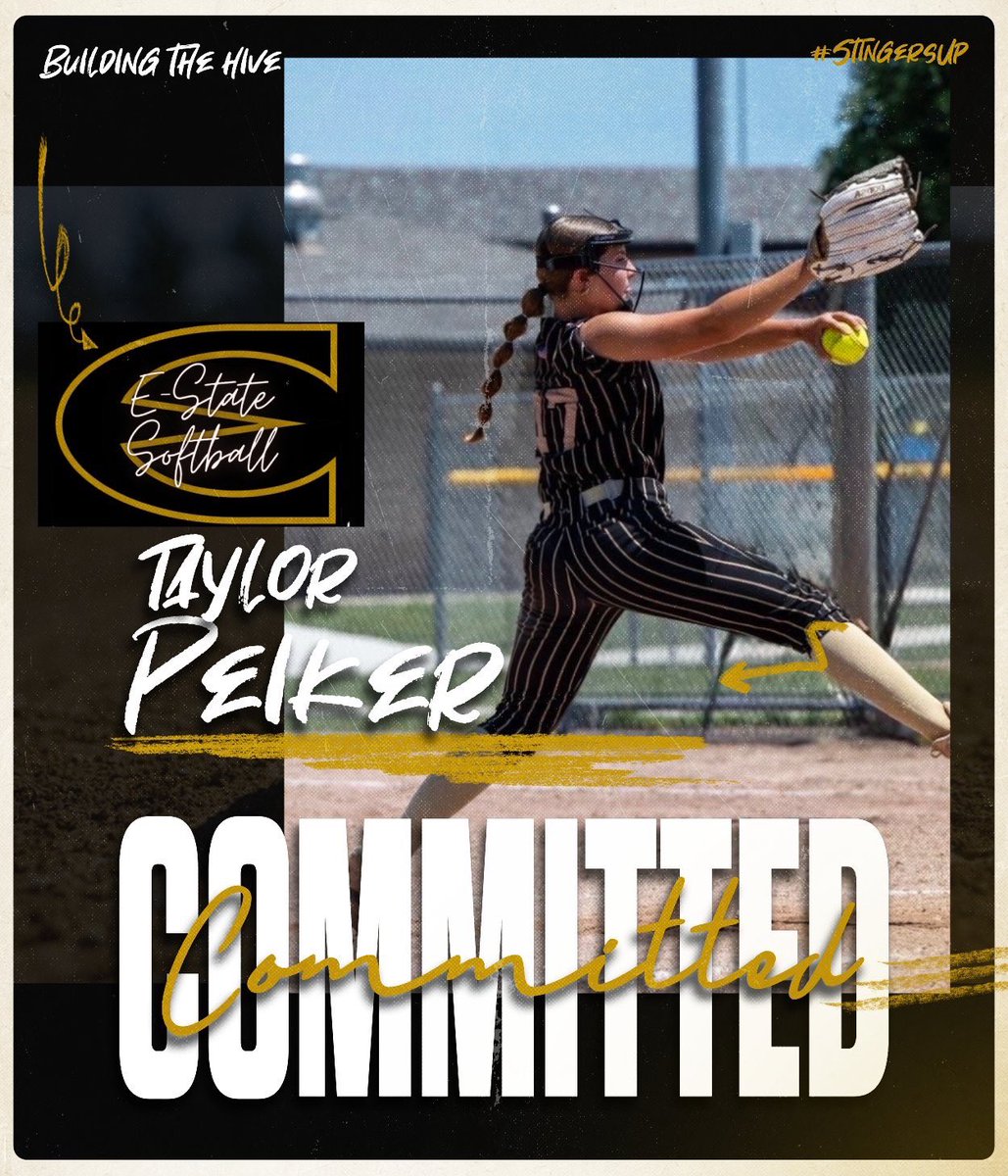 TaylorPeiker27's tweet photo. 100% Commited💛🥎 @EState_Softball @AFA_Vasquez @SMWSoftball @AldynMaree24 https://t.co/XVe4qrBnMR