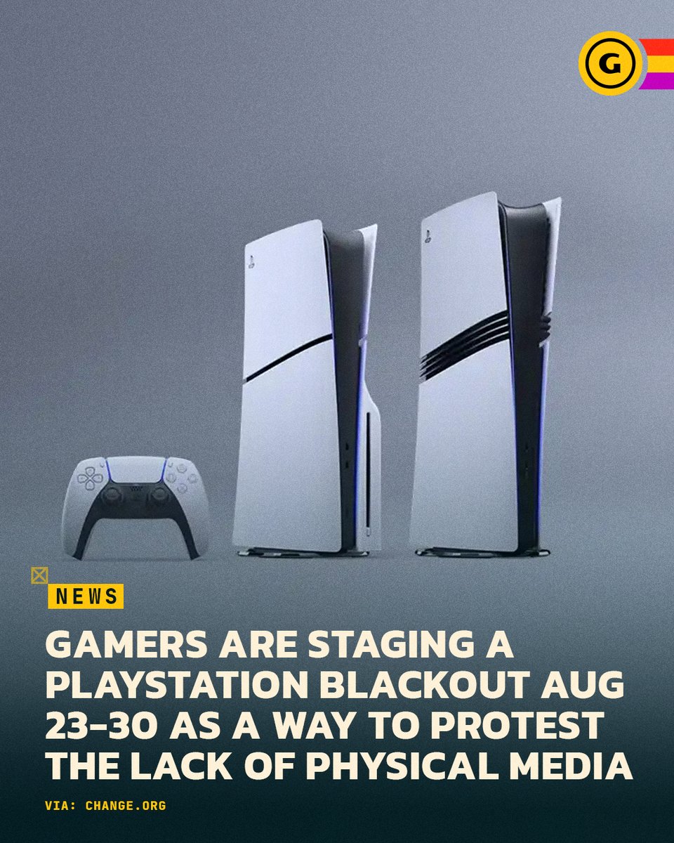 GameSpot's tweet photo. The #PSBlackout boycott, organized by the game preservation group DoesItPlay? has gathered momentum as more than 345,000 people have signed a petition urging Sony to keep releasing physical PlayStation games 📀 https://t.co/U0qmSEiNqg