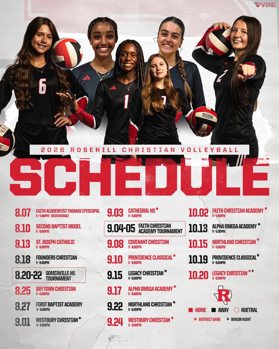 RCS__Athletics's tweet photo. ๐๐
The 2026 Rosehill Christian Volleyball schedule has arrived!
Make plans to pack the gym, support our Lady Eagles, and be part of another exciting season!
We can't wait to see you in the stands cheering on our teams all fall long!
#WeRRosehill #LetsFly #EagleStrong ๐ฆ
https://t.co/t1akYG1toA