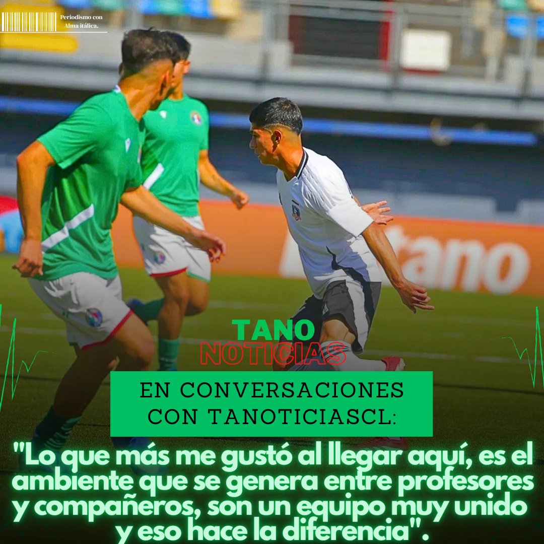 tanoticiascl's tweet photo. 🚨🇮🇹Dante Squicciarini es nuevo refuerzo de la U-18 de Audax Italiano.

El delantero llega tras 9 años en las inferiores de #ColoColo, donde ganó 6 títulos. En conversación con @tanoticiascl contó que llegó a prueba, la superó y ya está habilitado para jugar. 💪🏻💚🇮🇹 https://t.co/VdfcVJF9Zv