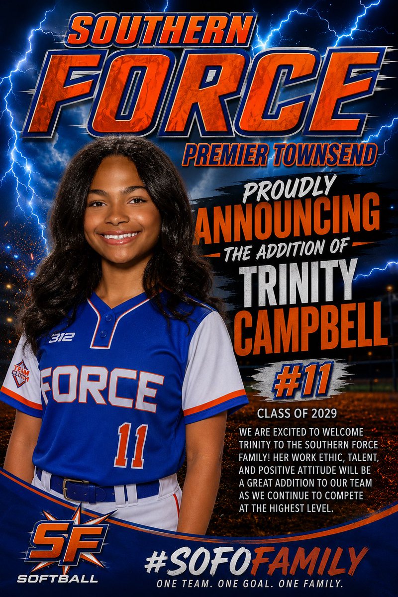SouthernForceto's tweet photo. Welcome Trinity Campbell!! https://t.co/sp6VV7wyrg