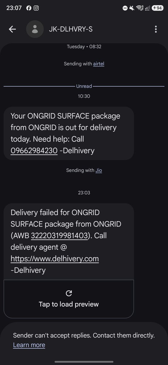 FernandesRexson's tweet photo. @help_delhivery @delhivery Who calls at 11 PM for delivery? Yesterday and today I got a call late at night. Right after calling the same number, nobody answers, and then I get a failed delivery message.
Why does your service often have such issues?
I need a clarification https://t.co/EGBw5eVSLV