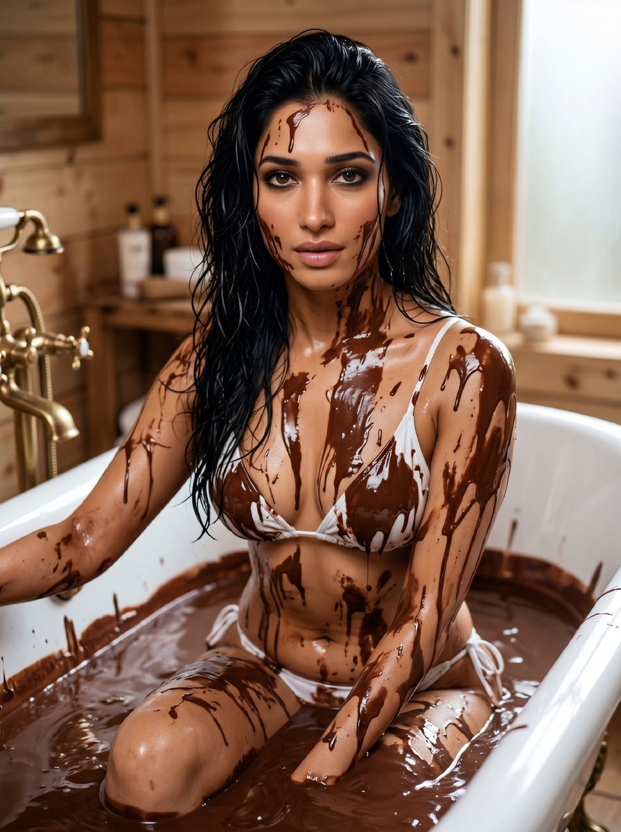 Nehakyoshi's tweet photo. Do you want chocolate bath with Tamannaah🥰 
#Tamannaah #Tamanabhatia #Tamana #TamannaahBhatia #TamannaahBhatiahot #AlArt #AIGenerated #Allmage #DigitalArt #AlCreator #BoldFashion #OOTD #viral #trending #bollywood #actress #Tollywood #Kollywood #IndianCinema #Fashion #Photoshoot https://t.co/XiPxWckEav