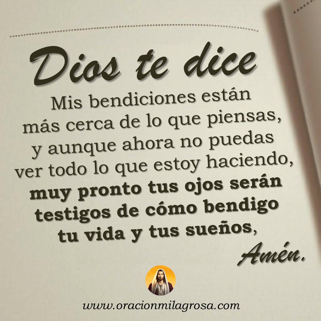 oracion_milagro's tweet photo. Gracias DIOS por tu amor, por tu palabra, tu generosidad y tus promesas 🙏 https://t.co/TENoCkMsrT