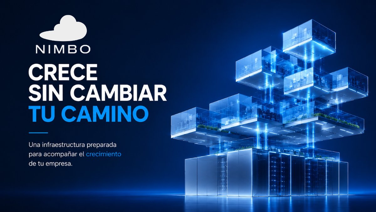 NIMBOENLANUBE's tweet photo. 🚀 Crecer no debería significar cambiar toda tu infraestructura.

Construye una base tecnológica preparada para evolucionar junto con tu empresa. ☁️

#Nimbo #Cloud #InfraestructuraTI #Escalabilidad #TecnologíaEmpresarial https://t.co/voTY3NZIHR