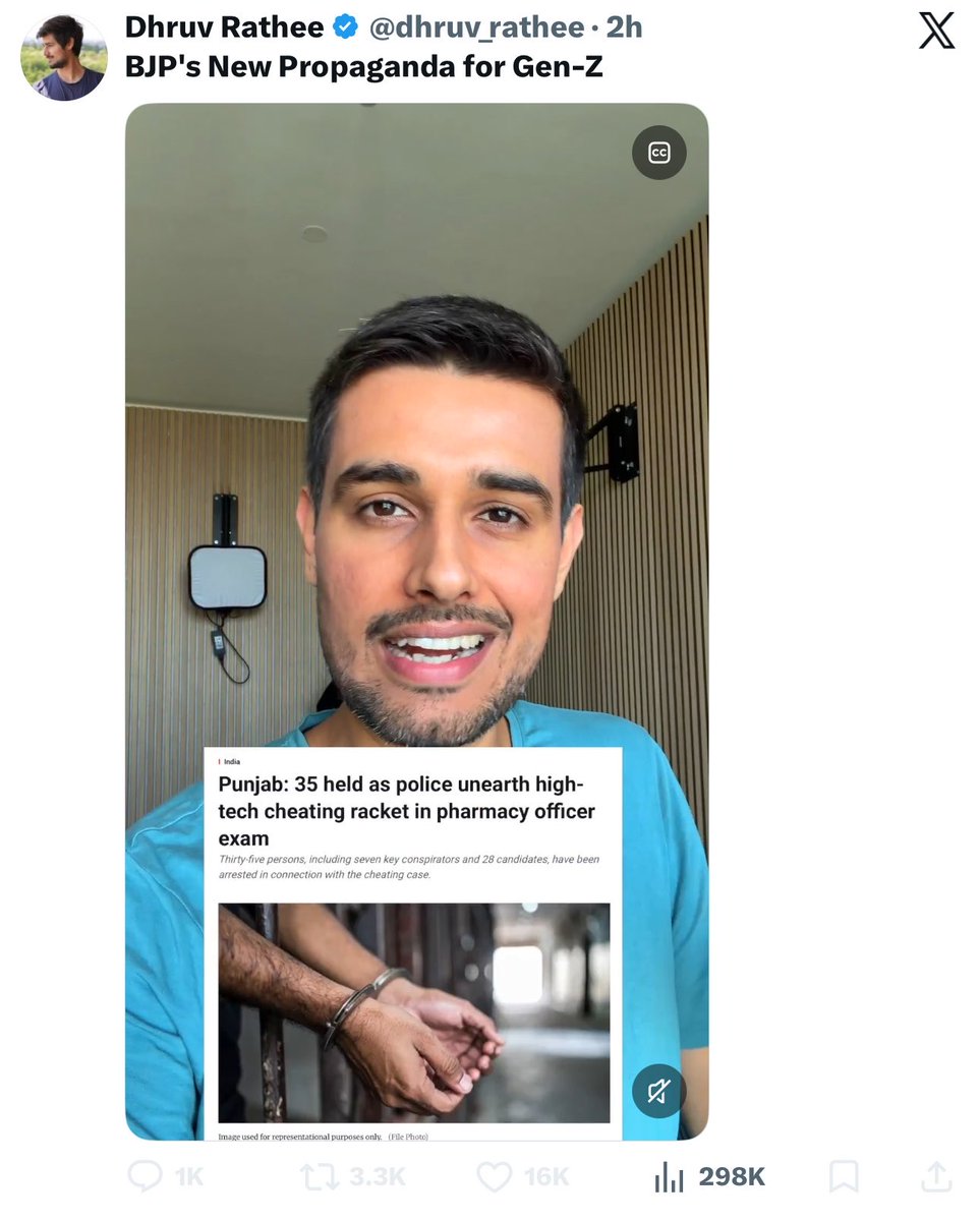 FabulasGuy's tweet photo. In same video to save arse of his father Kejriwal, he says cheating is not called paper leak 

But Aam Aadmi party posting a cheating video from Rajasthan and calling it paper leak. https://t.co/tJfUXALP2w